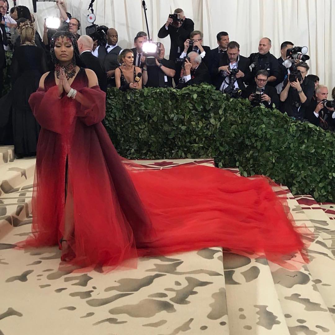 Nikki Minaj em Oscar de la Renta | Foto: IG Nicky Minaj