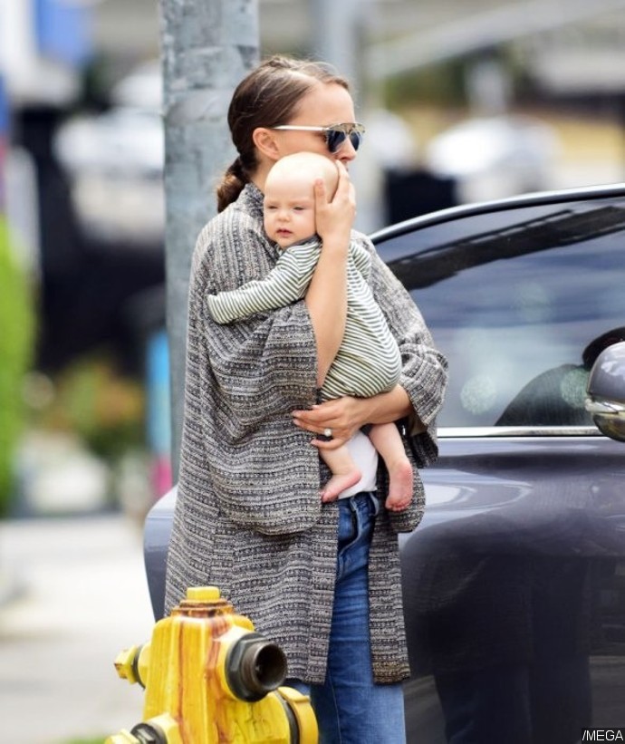 Natalie Portman foi mãe a 22 de Fevereiro. Amália é a segunda filha da atriz com Benjamim Millepied. Foto DR