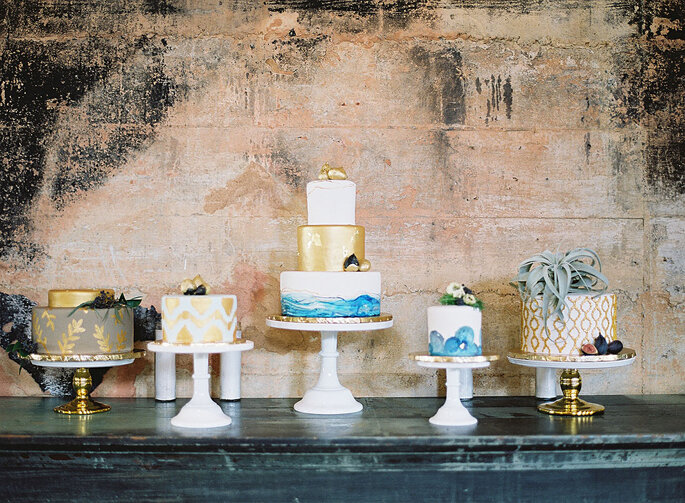 Inspiração para bolos de casamento diferentes e originais | Créditos: Mint Photography